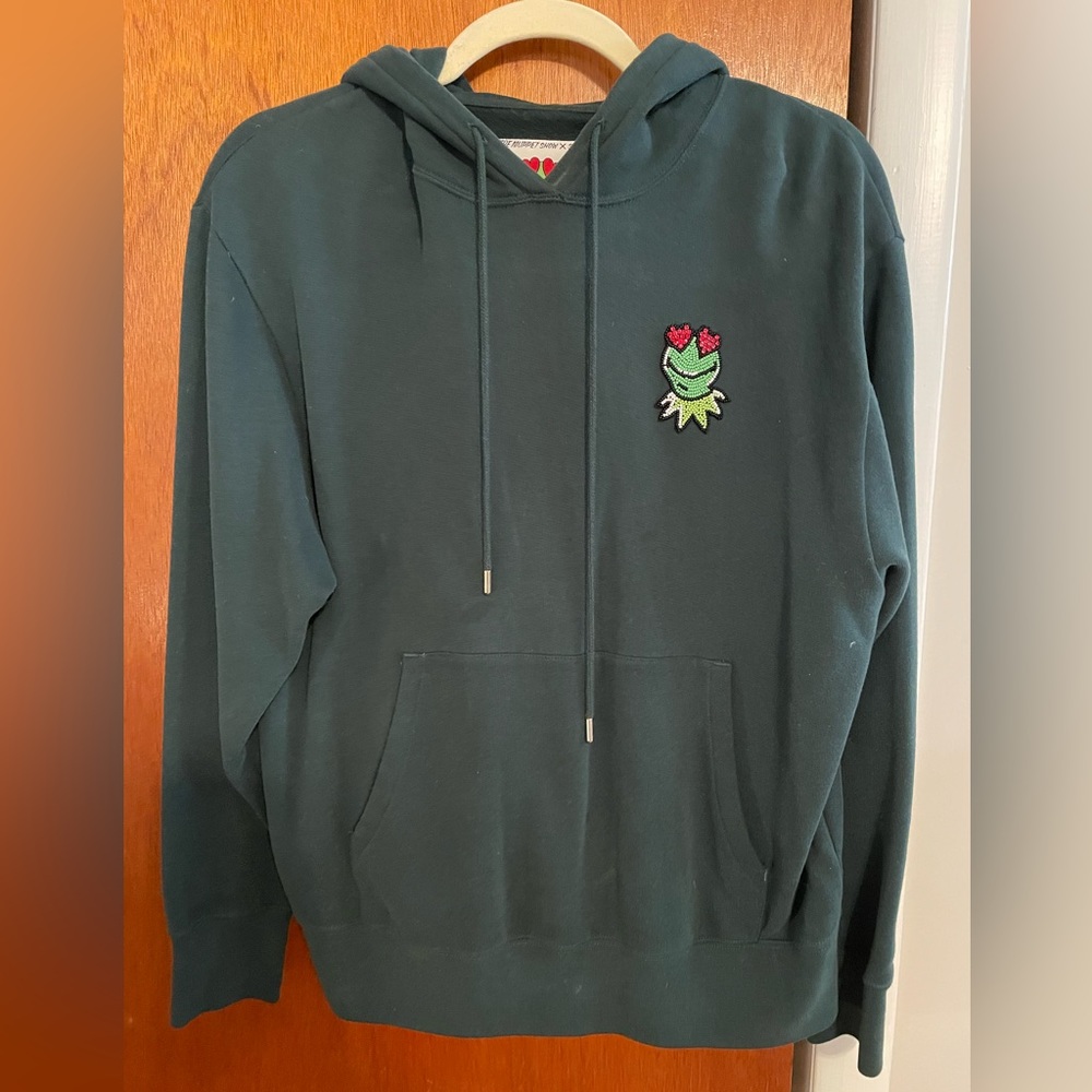 Sandro hoodie from their Muppet Show collection. Dark/forest green color, size S